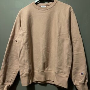 Dark pink  heavyweight Cree Neck sweater